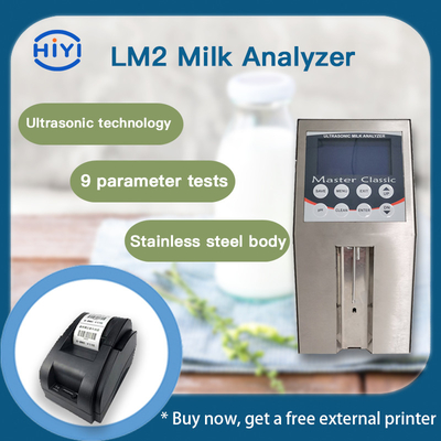 Lm2 دستگاه لاکتواسکن چربی آب نمک نقطه انجماد پروتئین چند پارامتر